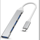 4-porttinen USB C-tyyppi - USB A -keskitin / hubi - pikkukuva 1