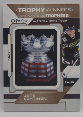 2019-20 O-pee-chee Manufactured Trophy winners Jere Lehtinen