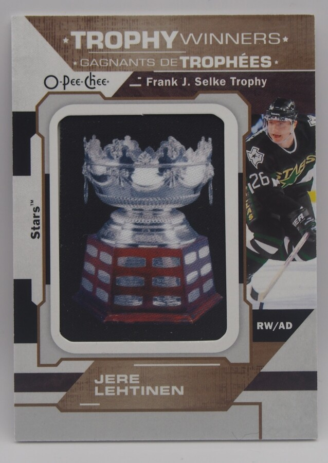 2019-20 O-pee-chee Manufactured Trophy winners Jere Lehtinen