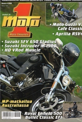 Moto-Ykkönen n:o 4 2009 Suzuki SFV 650 Gladius.
