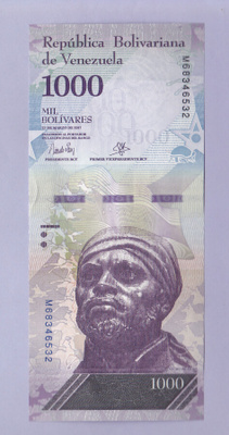 Venezuela 1000 Bolivares v.2017 UNC P-95b