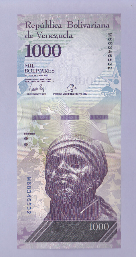 Venezuela 1000 Bolivares v.2017 UNC P-95b