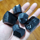 Xinjiang musta turmaliini 1573.20ct schörl viistehiontalaatu - pikkukuva 2