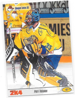 2003-04 CardSet #100 Petri Vehanen Lukko MV