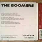 The Boomers - You´ve Got To Know CDS - pikkukuva 2