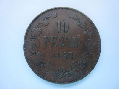 10 penniä 1898