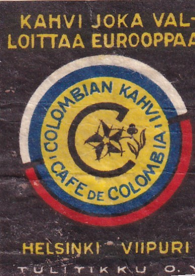 Helsinki - Viipuri, Colombian Kahvi , Tulitikku Oy  s3