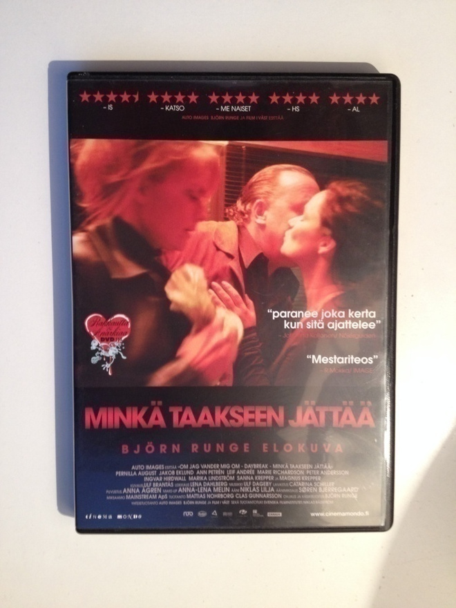Minkä taakseen jättää (DVD) Björn Runge elokuva