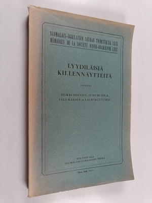 Lyydiläisiä kielennäytteitä
