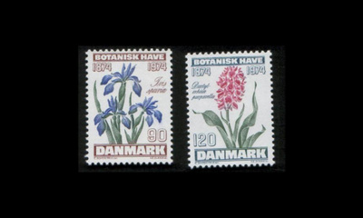 Tanska 575-6 ** Kasvitieteellinen puutarha (1974)