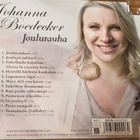 Johanna Boedecker: Joulurauha cd - pikkukuva 2