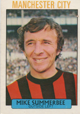Purkkakuva Jalkapallo n:o 190 MIKE SUMMERBEE. Manchedter CIT