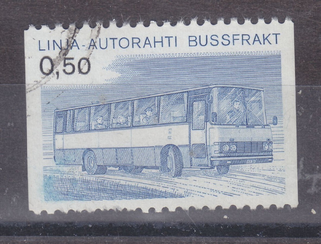 1981 autopaketti 0,5 mk leimattuna. (3)