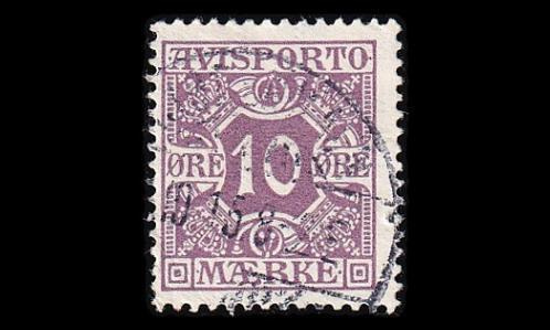 Tanska VM_4Y o Avisporto 10 öre (1914)
