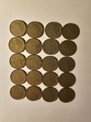 1 markan kolikoita