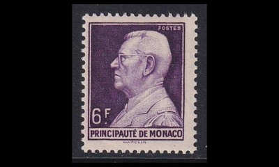 Monaco 375 * Käyttösarja Louis II 6 Fr (1948)