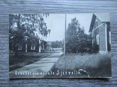 SAARIJÄRVI.....Runebergin asunto, vanha kortti/kuva.