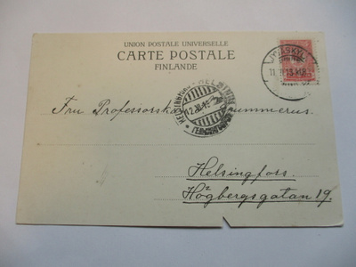 1913 Jyväskylä kortti os Sigrid Gummerus