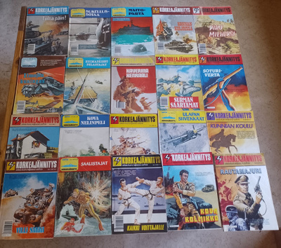 Korkeajännitys 20 kpl 1980-luvulta ja 1990-luvun alusta