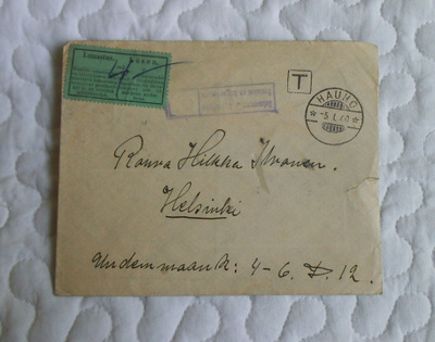 Lunastuslähetys 1940 - Sotasensuurin tarkastama