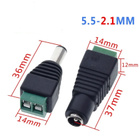 DC 5,5 mm x 2,1 mm Uros/Naaras Adapteri - pikkukuva 2