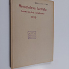 Arvosteleva luettelo suomenkielistä kirjallisuutta 1916 - pikkukuva 1