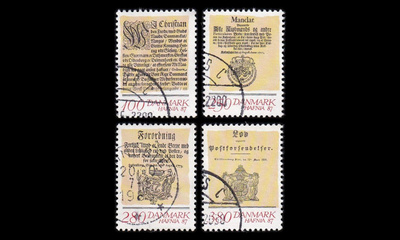 Tanska 830-3 o Hafnia postimerkkinäyttely (1985)