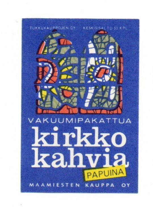 Maamiesten Kauppa Oy Kirkko Kahvia Etiketti