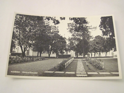 VANHA Postikortti Hamina 1950-l Alkup.Mallikappale