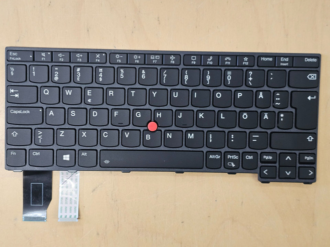 Lenovo Thinkpad X13 Gen 3 näppäimistö Swedish Finnish Black