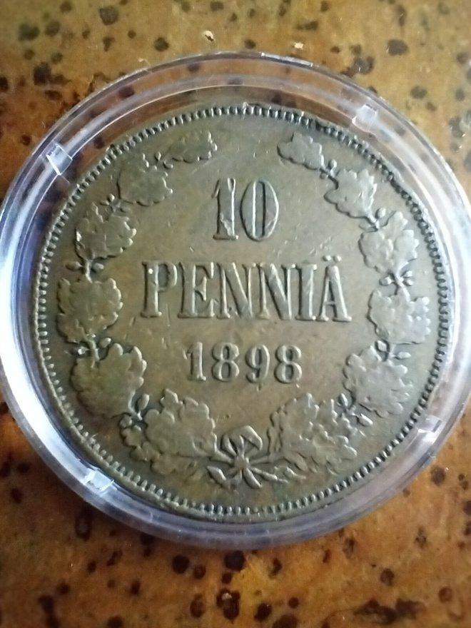 Harvinainen 1898 10 penniä