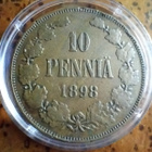 Harvinainen 1898 10 penniä - pikkukuva 1