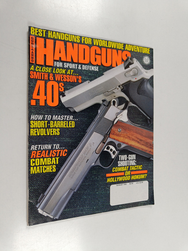 Handguns for sport & defence august 1992