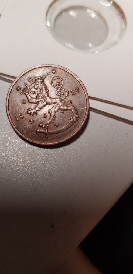 10 PENNIÄ 1928   KL 5