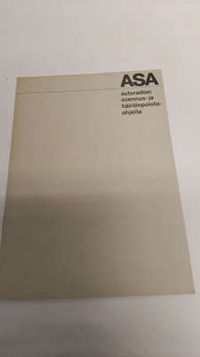 ASA, AUTORADION ASENNUSOHJEITA