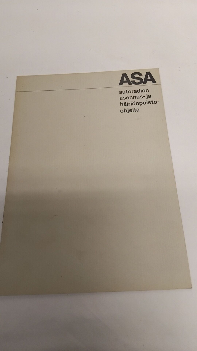 ASA, AUTORADION ASENNUSOHJEITA