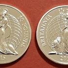 2 x 1 oz 999 Britannia hopeaa, Englanti 50 £ 2015. (KD8) - pikkukuva 1
