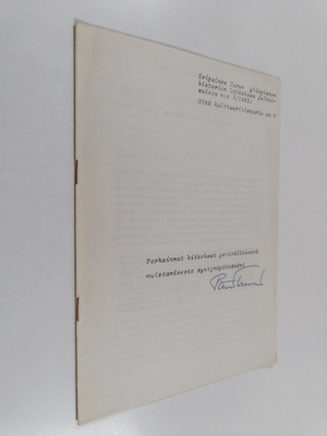 Päiviö Tommila : Kulttuuri ja kulttuurihistoria (signeera...