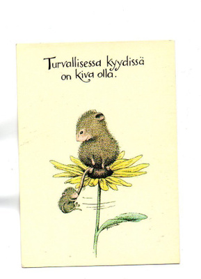 "TURVALLISESSA KYYDISSÄ..." -KORTTI /House Mouse