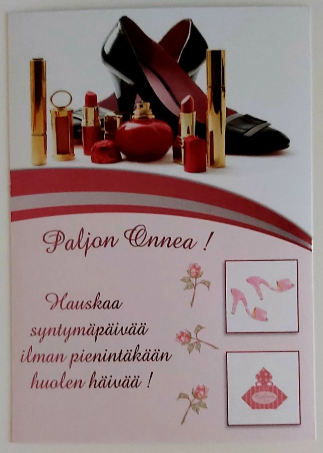 "Hauskaa syntymäpäivää..."-KULKEMATON POSTIKORTTI