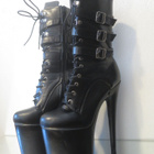 Platform fetish crossdress boots kengät koko 44 (43) - pikkukuva 1
