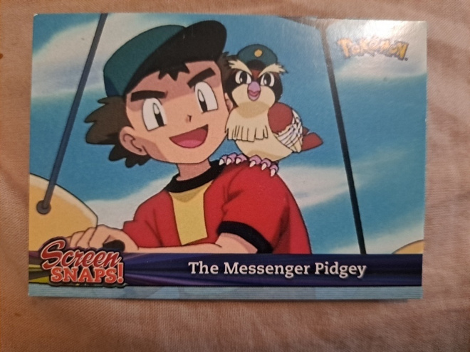 Screen Snaps! 07 Pokémon Blue Topps non holo card