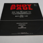 Andy Paul - Now That I've Found You 12" *ITALO-DISCO* - pikkukuva 2