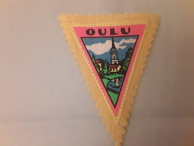 Kangasmerkki / hihamerkki. Oulu. Vintage