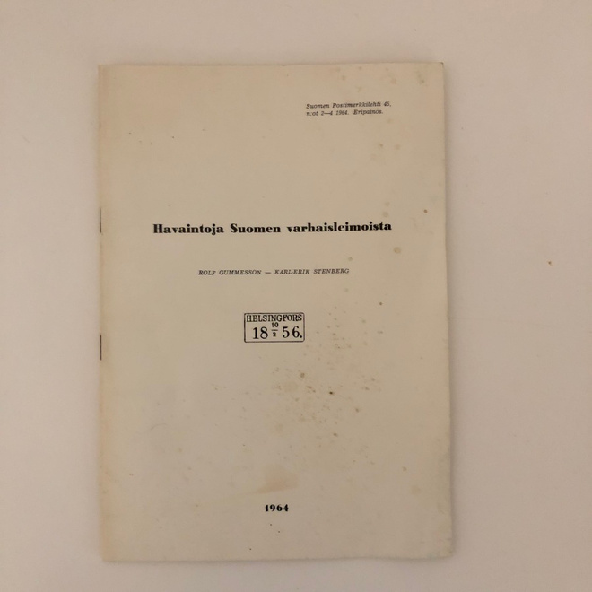 Havaintoja Suomen varhaisleimoista