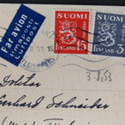 HYVÄ lentotaksakohde 1953+Valtioneuvosto-kortti SAKSAAN - pikkukuva 3