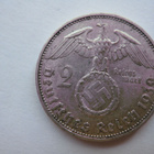 Natsi-Saksa 2 Reichsmark 1939 Paul von Hindenburg - pikkukuva 1