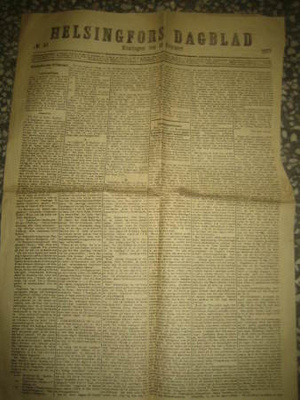 Sanomalehti :   Helsingfors Dagblad 19.2.1877