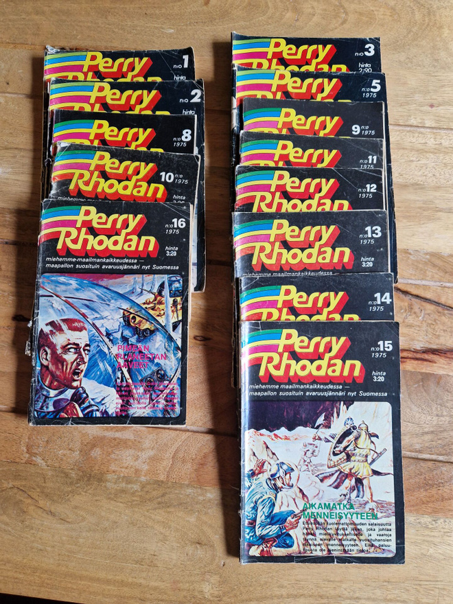 Perry Rhodan 1975 Vihkopokkareita 13kpl