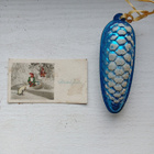 Vanha pikku joulukortti 9cm x 5cm / Hauskaa Joulua. - pikkukuva 1